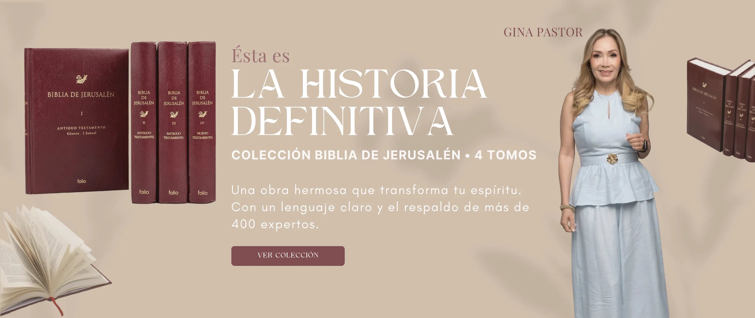 Ésta es la historia definitiva. Colección Biblia de Jerusalén, 4 tomos.